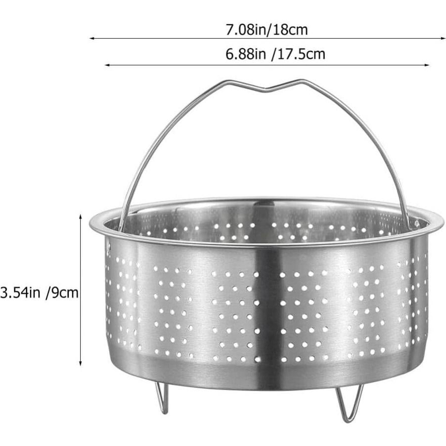 Cesta de Vapor Acero Inoxidable DOITOOL 18cm para Cocción