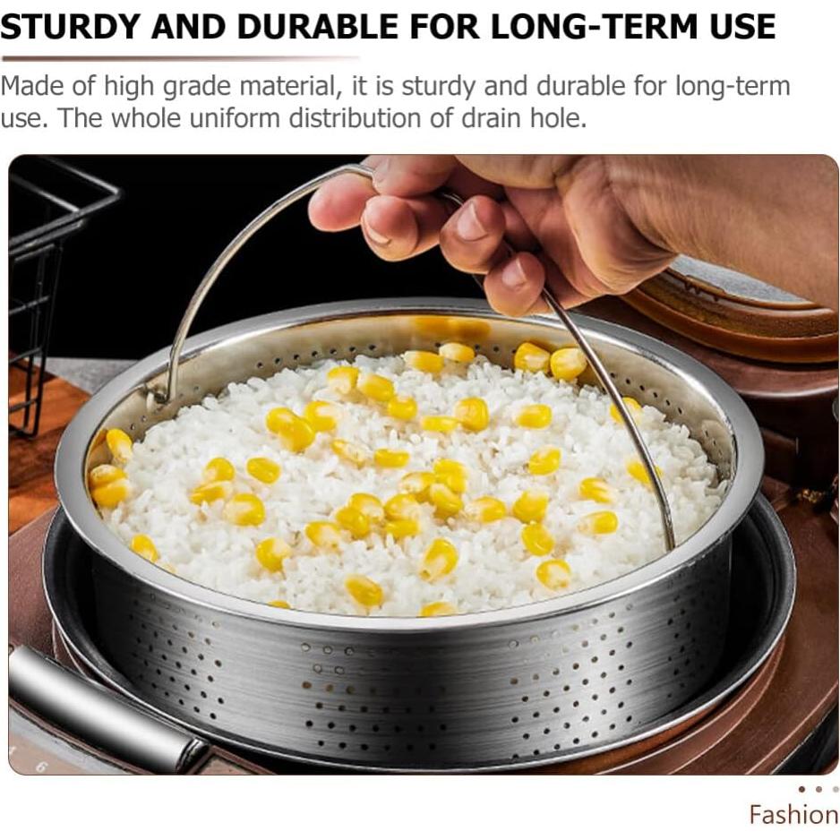 Cesta de Vapor Acero Inoxidable DOITOOL 18cm para Cocción