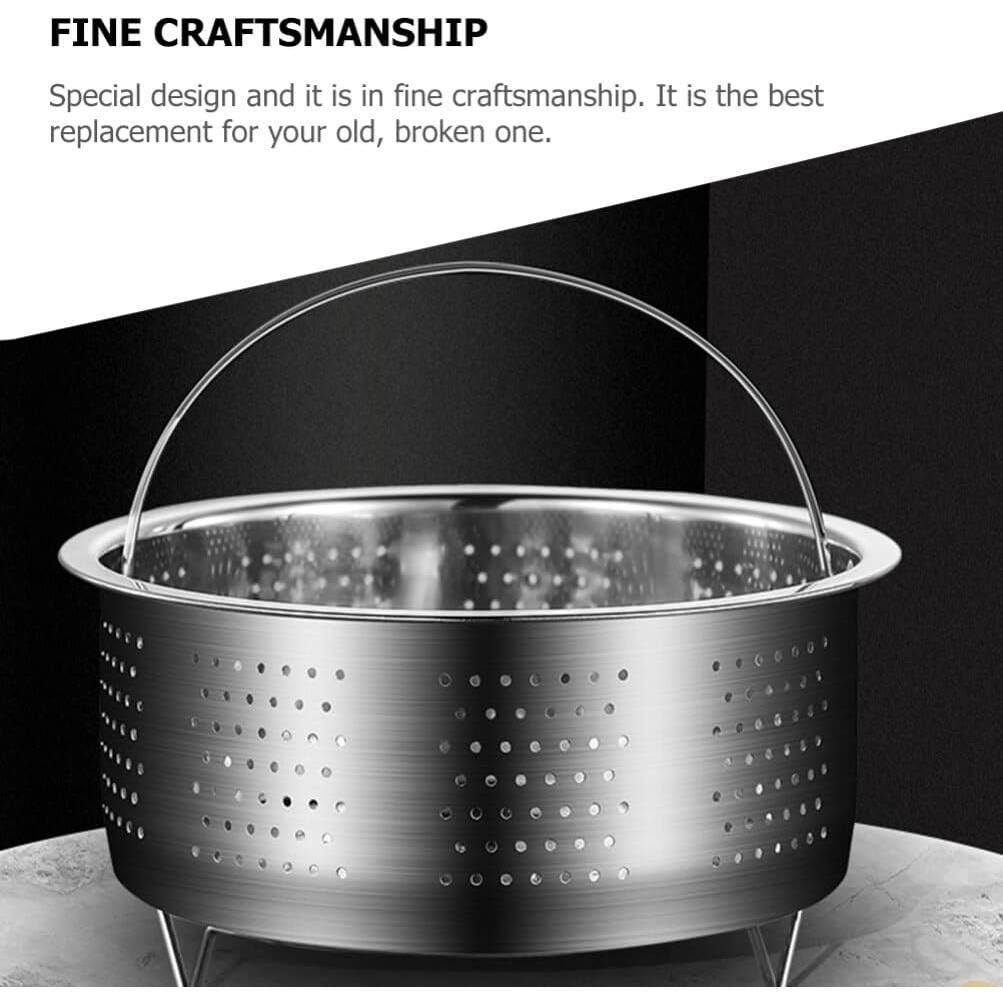 Cesta de Vapor Acero Inoxidable DOITOOL 18cm para Cocción