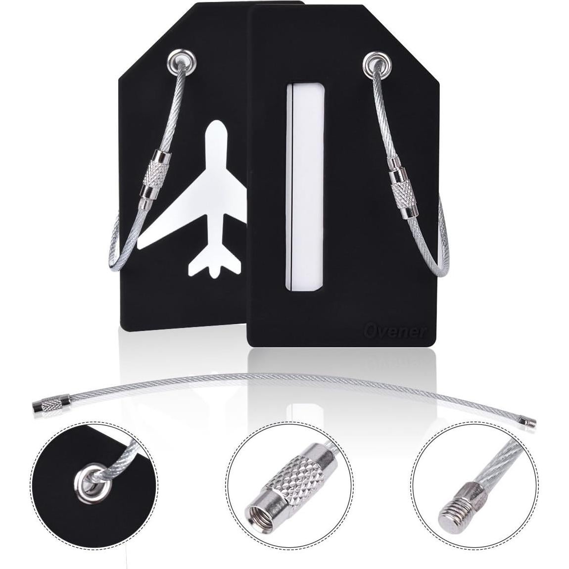 Etiqueta de Equipaje de Silicona Ovener 2Pack - Colores Brillantes