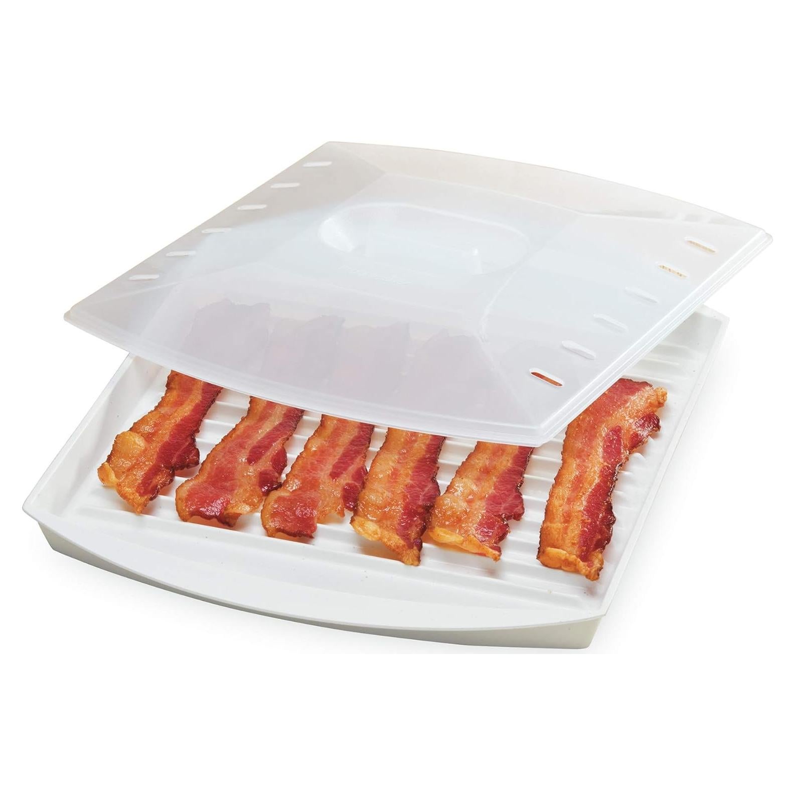 Progressive International Prep Solutions Microwavable Bacon Grill, White, 1 Piece