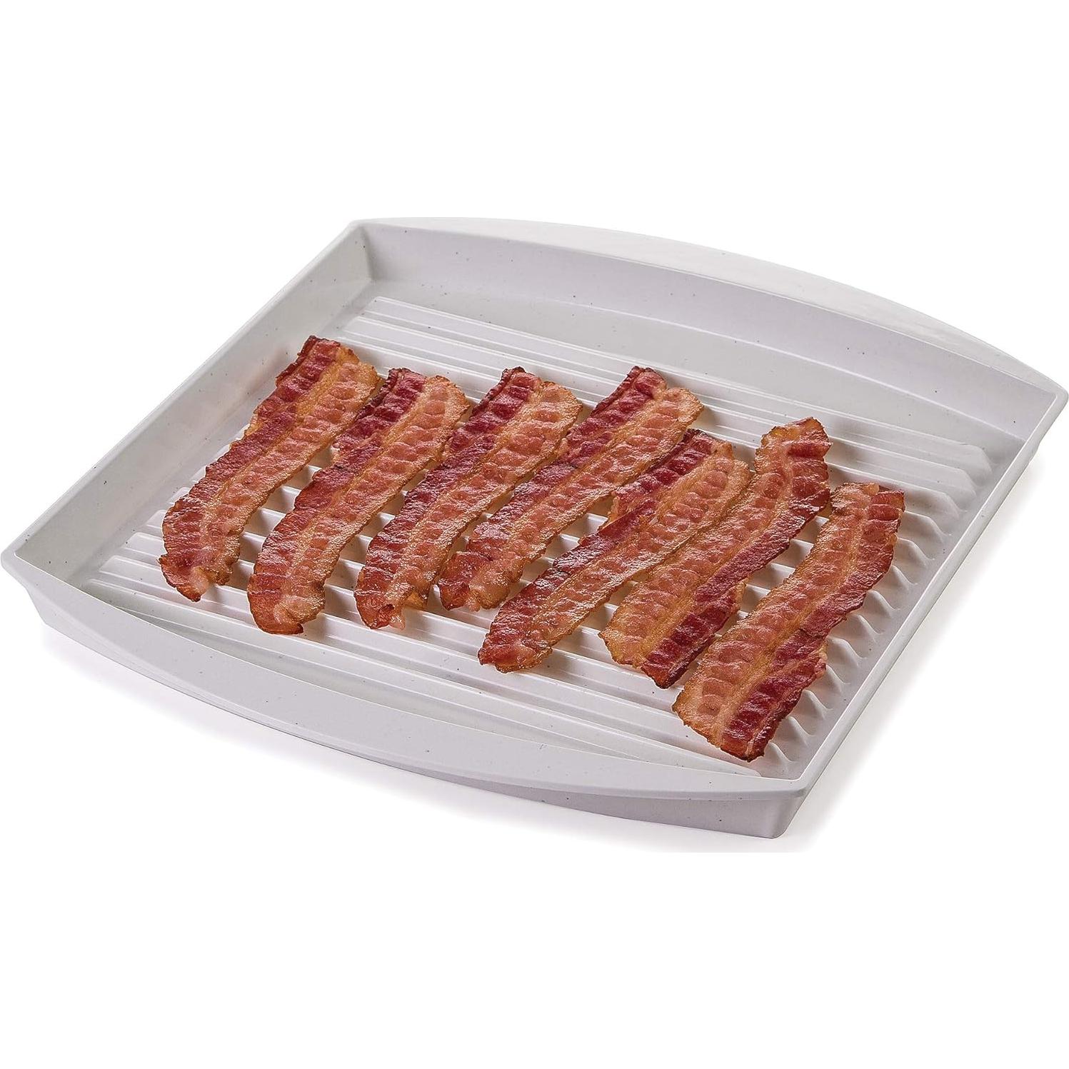 Progressive International Prep Solutions Microwavable Bacon Grill, White, 1 Piece