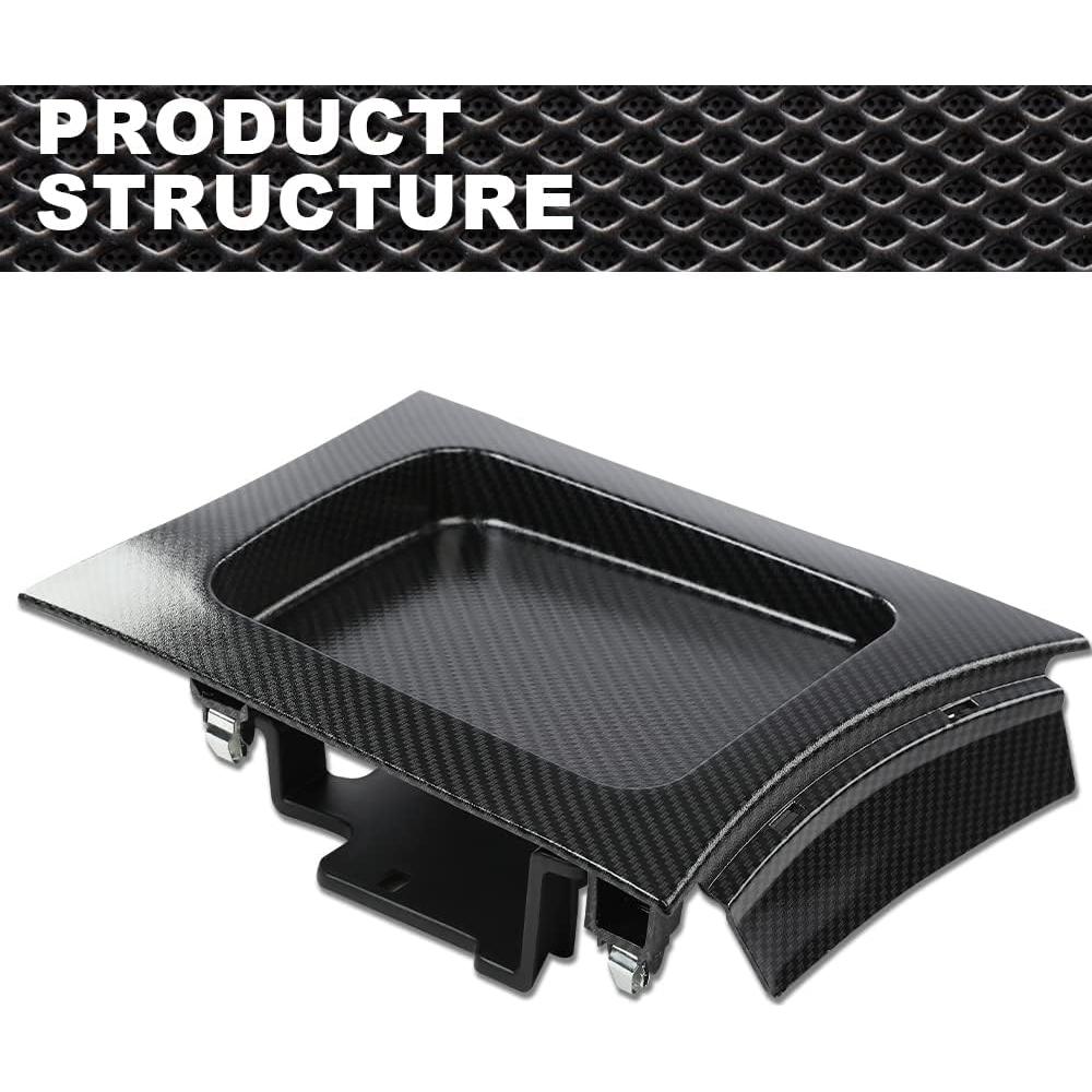 Shifter Console Tray Bezel Black Compatible with 2011-2017 Dodge Charger Center Console Cover 1RN52AAAAC 1RN52AAAAA 1RN52AAAAB