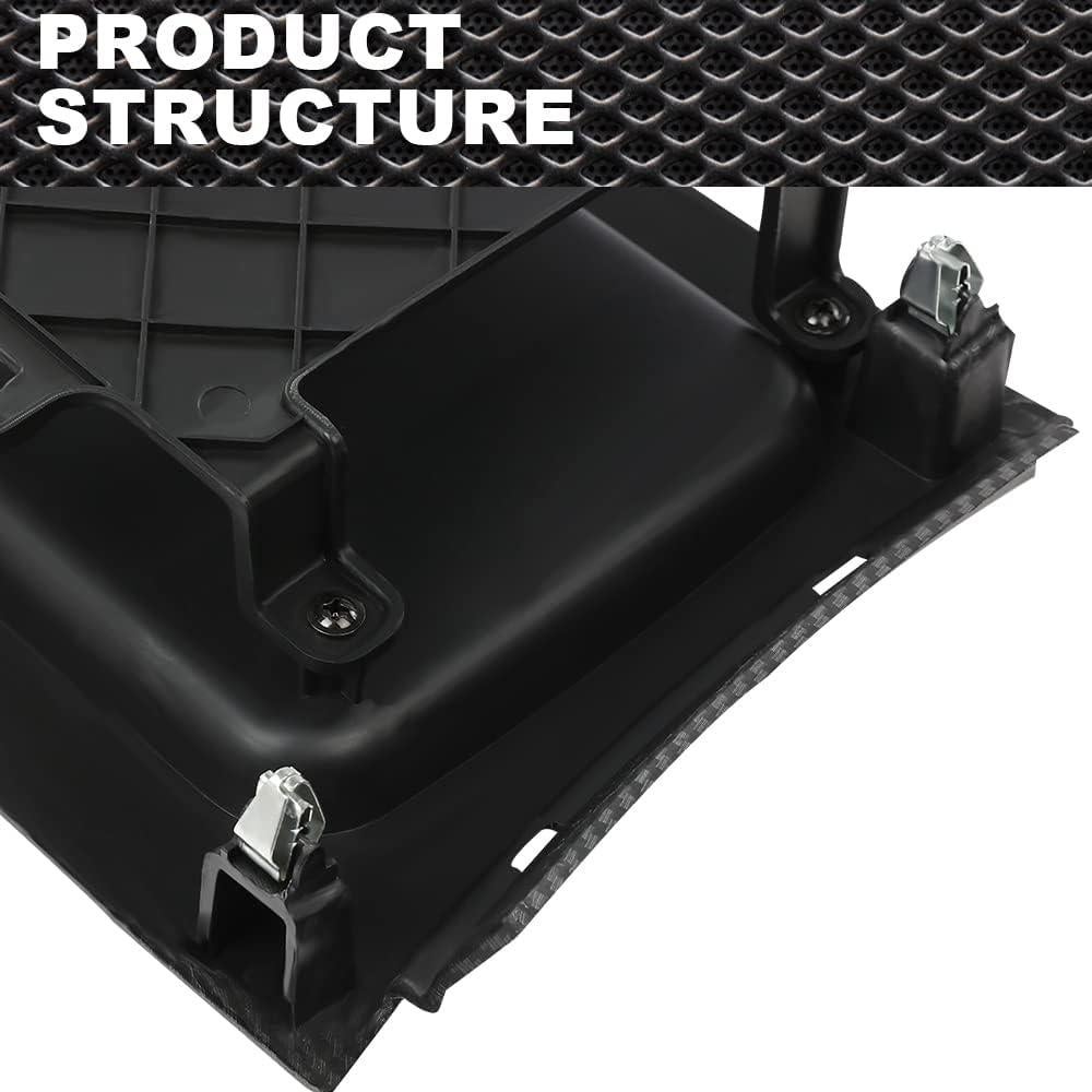 Shifter Console Tray Bezel Black Compatible with 2011-2017 Dodge Charger Center Console Cover 1RN52AAAAC 1RN52AAAAA 1RN52AAAAB