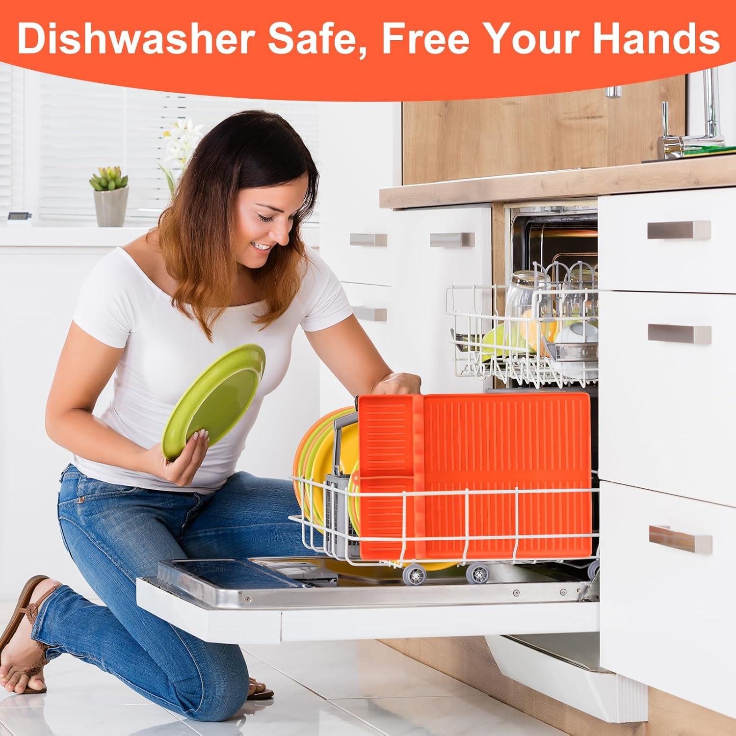 Alfombrilla de Silicona GOSALISU para Parrilla 42x28 cm Naranja