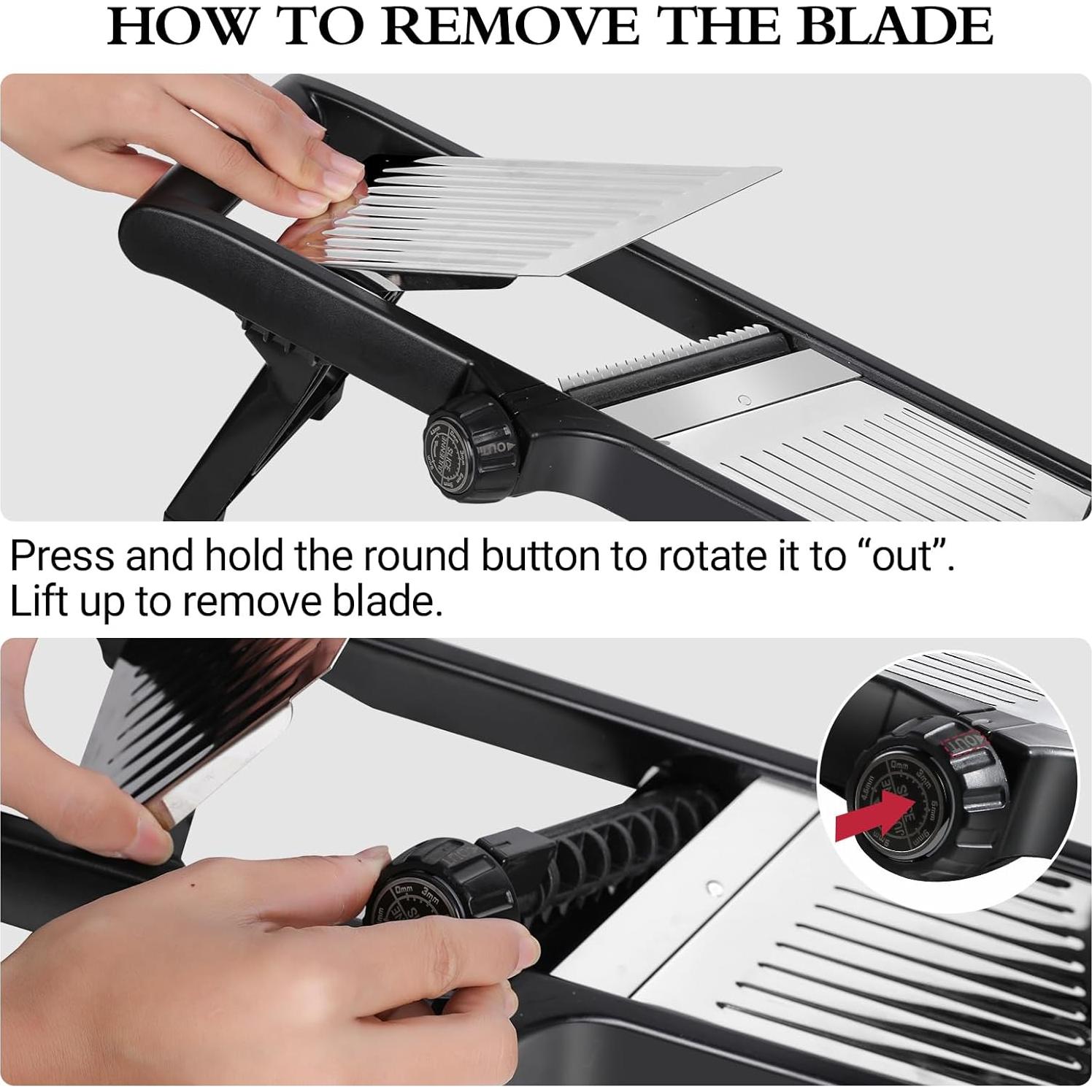 Cortador de Mandolina Ajustable Masthome con Guantes Resistentes