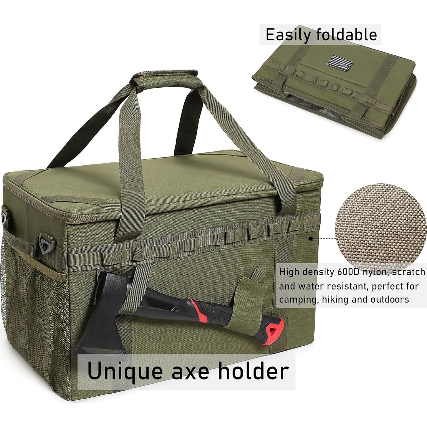 Bolsa de Almacenamiento Táctica Lemubeane 38L Negra para Camping