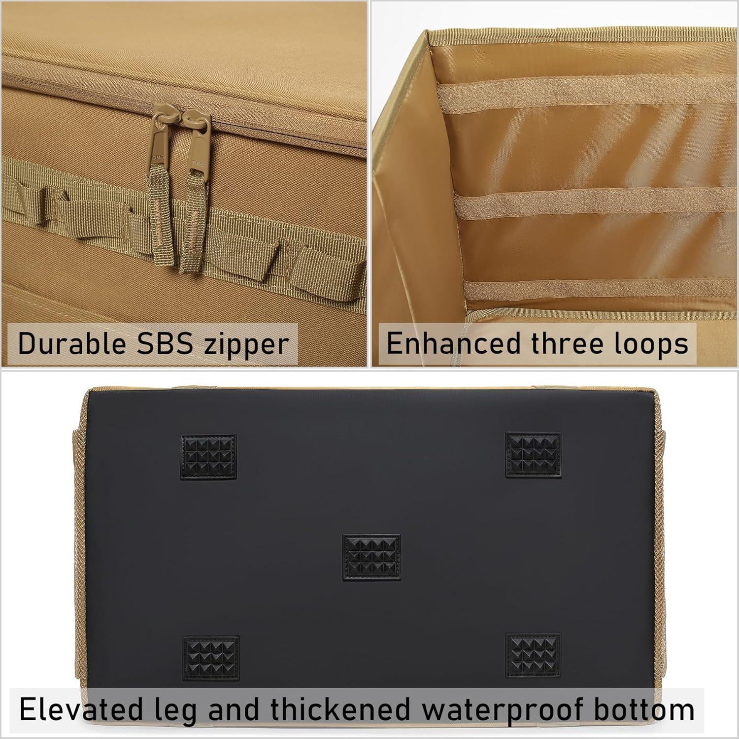 Bolsa de Almacenamiento Táctica Lemubeane 38L Negra para Camping