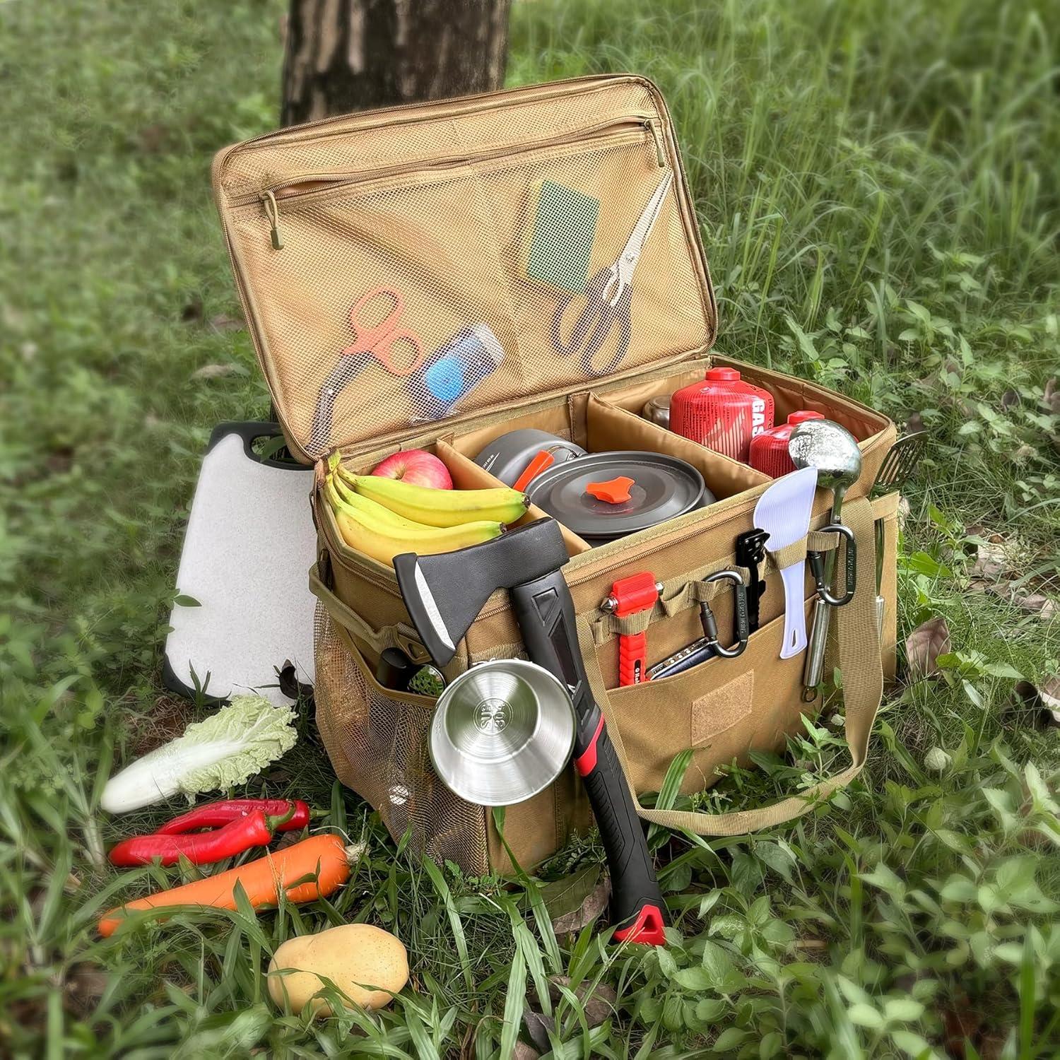 Bolsa de Almacenamiento Táctica Lemubeane 38L Negra para Camping