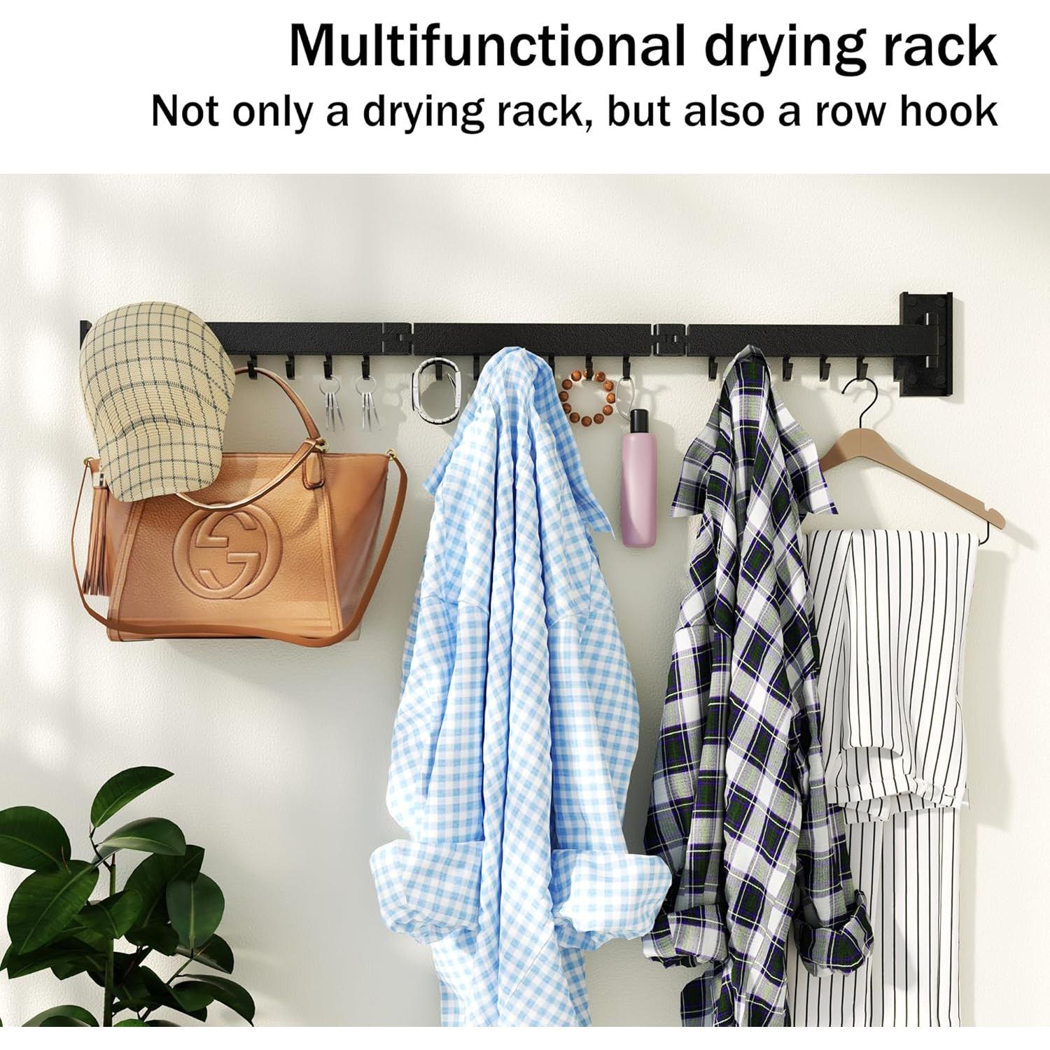 Estante Plegable para Secar Ropa HEILAIYI Montaje en Pared