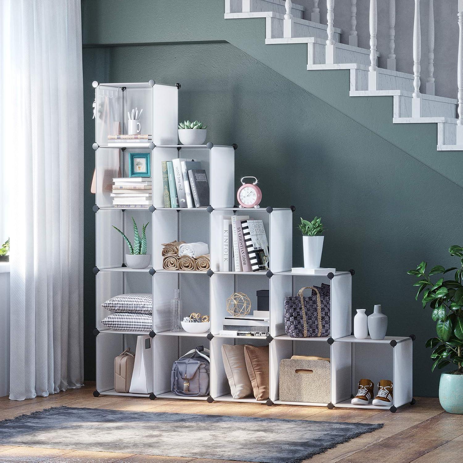 Organizador de Almacenamiento en Cubo C&AHOME 16 Cubos 122.7x31.5x122.7 cm