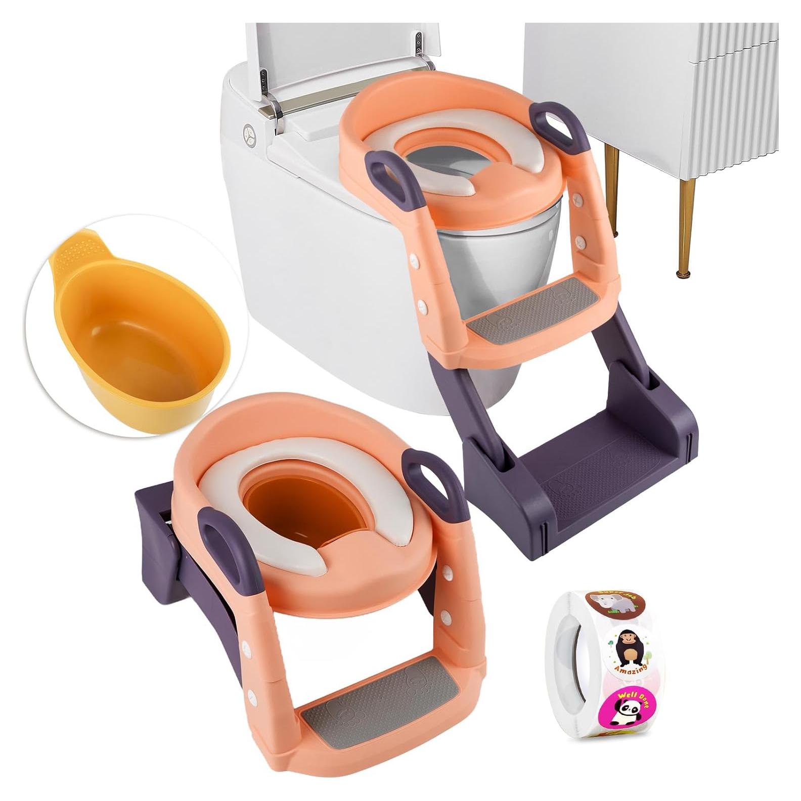 Asiento de Entrenamiento para Baño VIDUTC 3 en 1 Rosa