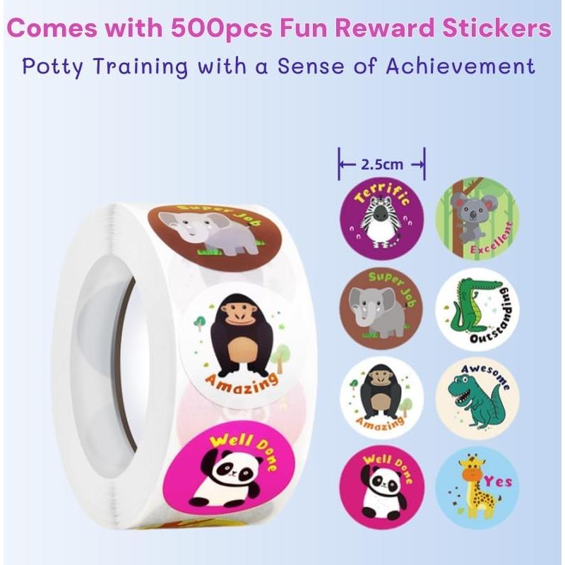 Asiento de Entrenamiento para Baño VIDUTC 3 en 1 Rosa