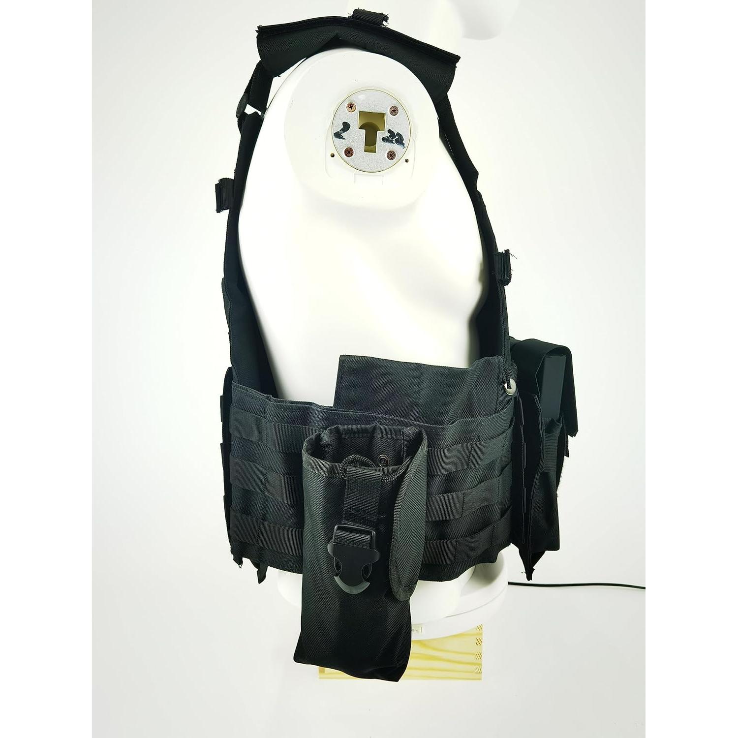 Chaleco Táctico Swat Airsoft Paintball Ajustable Negro