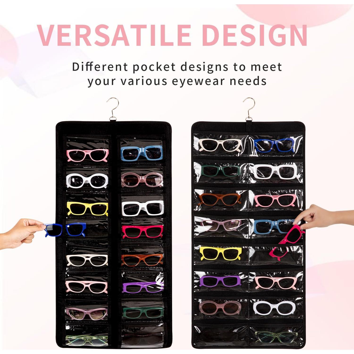 Organizador de Gafas de Sol KGMCARE Doble Cara 32 Ranuras