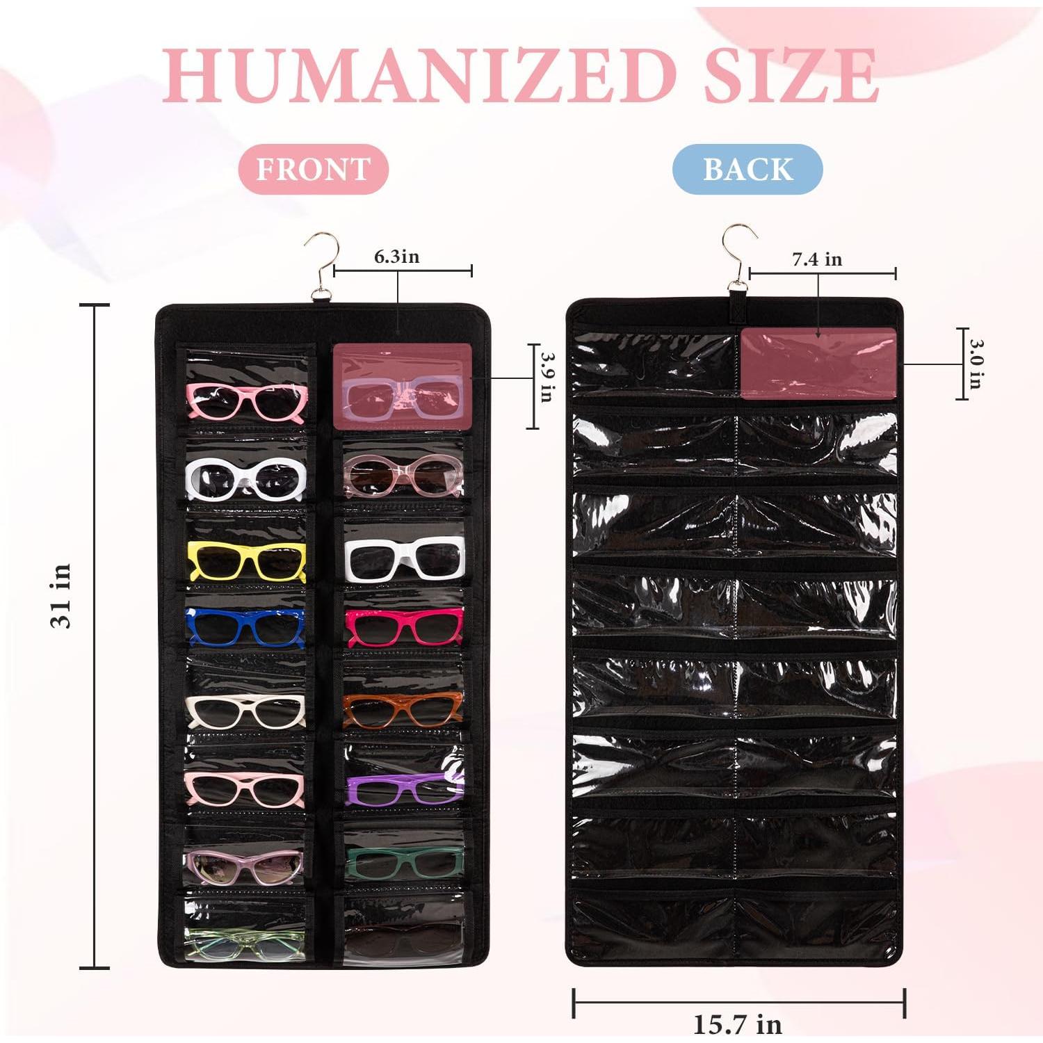 Organizador de Gafas de Sol KGMCARE Doble Cara 32 Ranuras