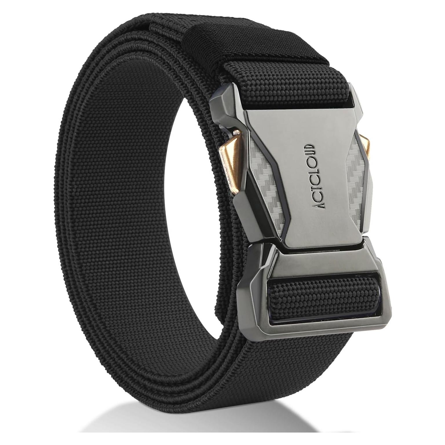 Cinturón Táctico Nylon Elástico Liberación Rápida 114-155 cm