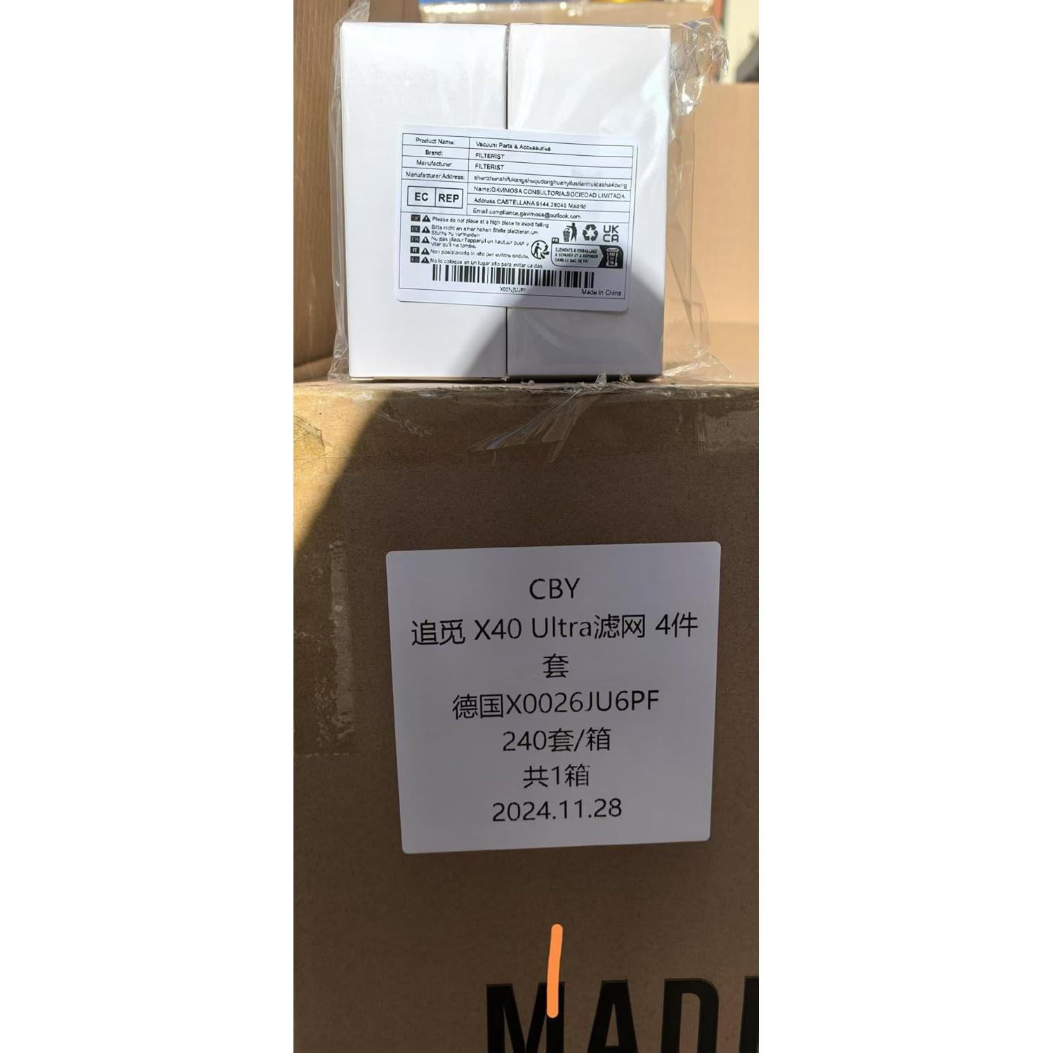 Filtro HEPA de Reemplazo FILTERIST X40 Ultra - 4 Piezas