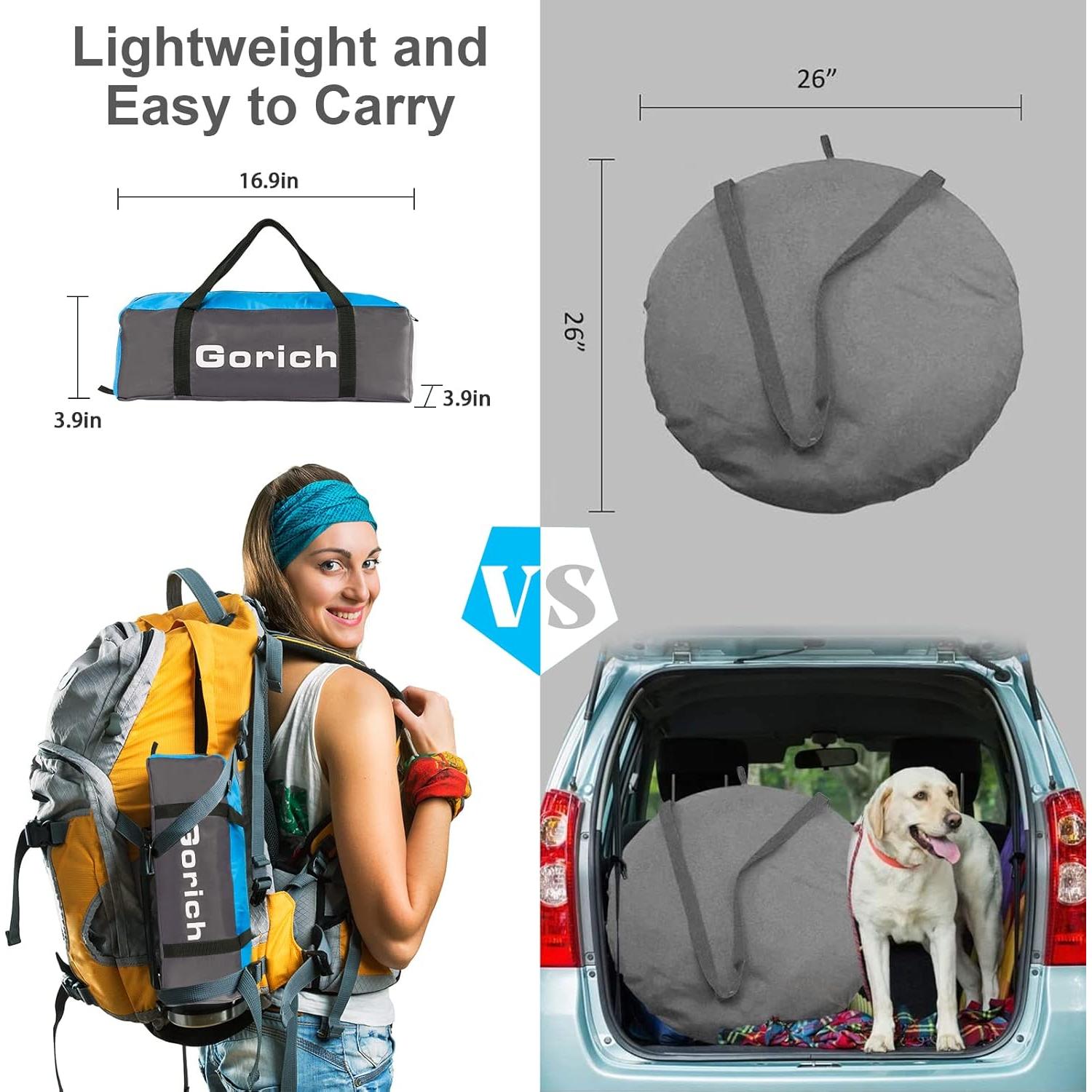 Carpa de Playa Gorich Refugio Oscuro para 3 Personas UV 99+