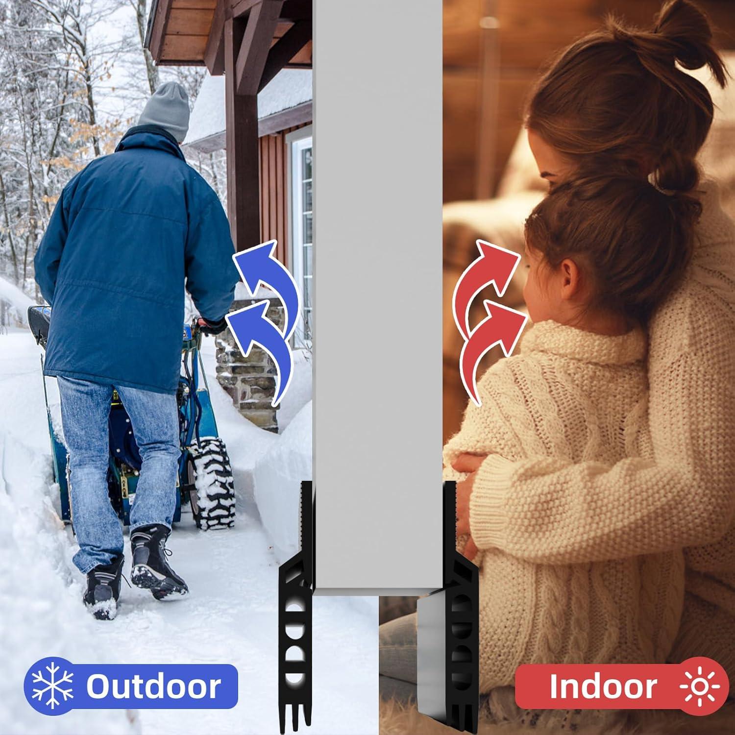 Tapón para Corrientes de Aire de Puerta Cyzarize 99 cm Negro