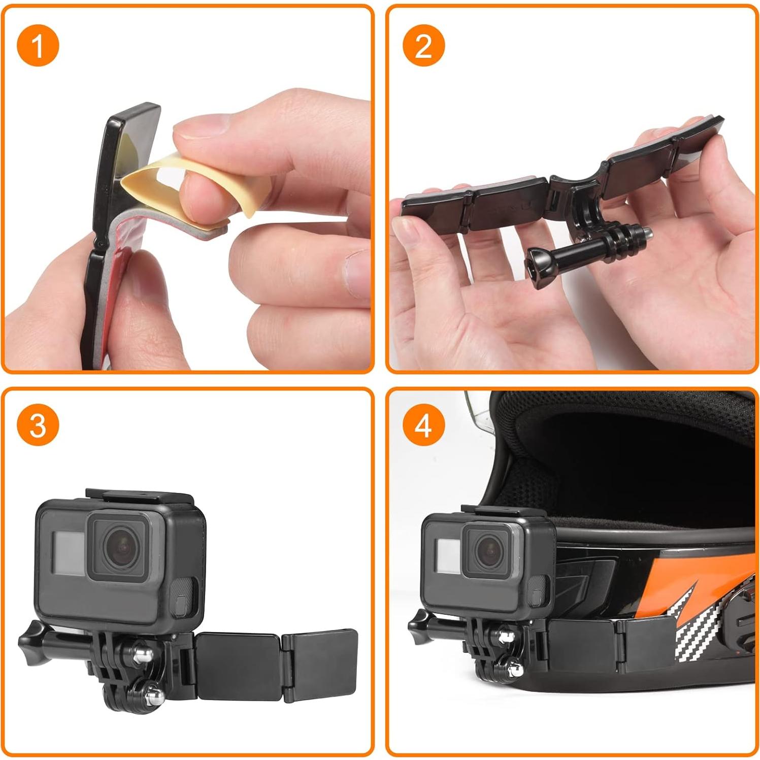 Montaje en Barbilla para Casco Lupholue con Almohadillas Adhesivas