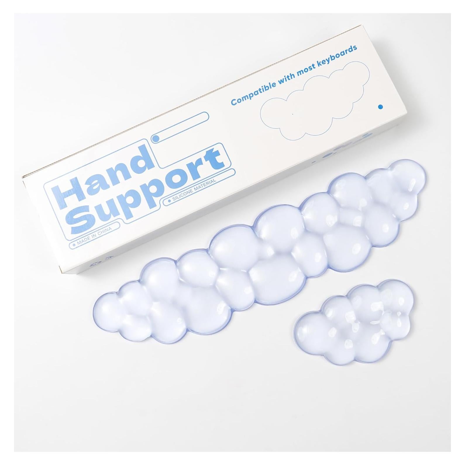 Conjunto Reposamuñecas Gel Ergonómico Sumgsn Azul Claro