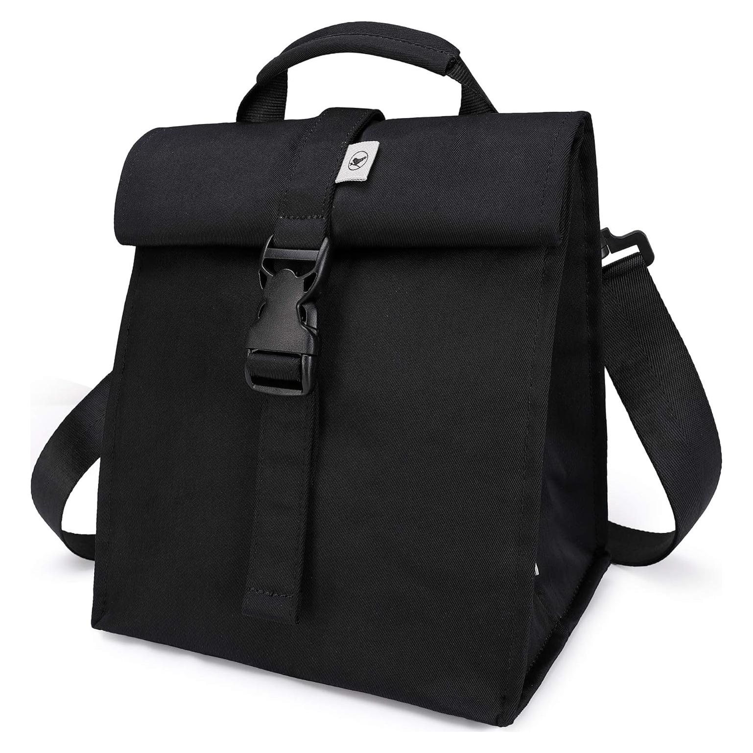 Bolsa de Almuerzo Aislada SUNNY BIRD Negra 8L Plegable