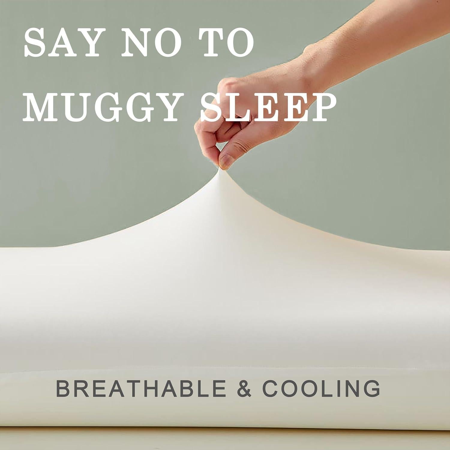 Almohada Viscoelástica Moccabebe Queen 70x40x10cm Blanca