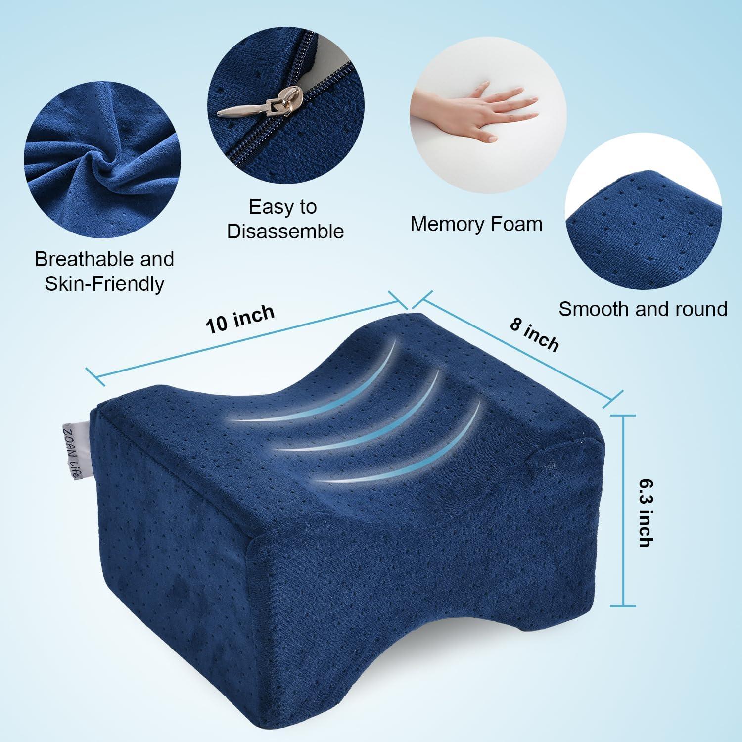 Almohada para Rodillas ZOAN Life Espuma con Memoria Azul