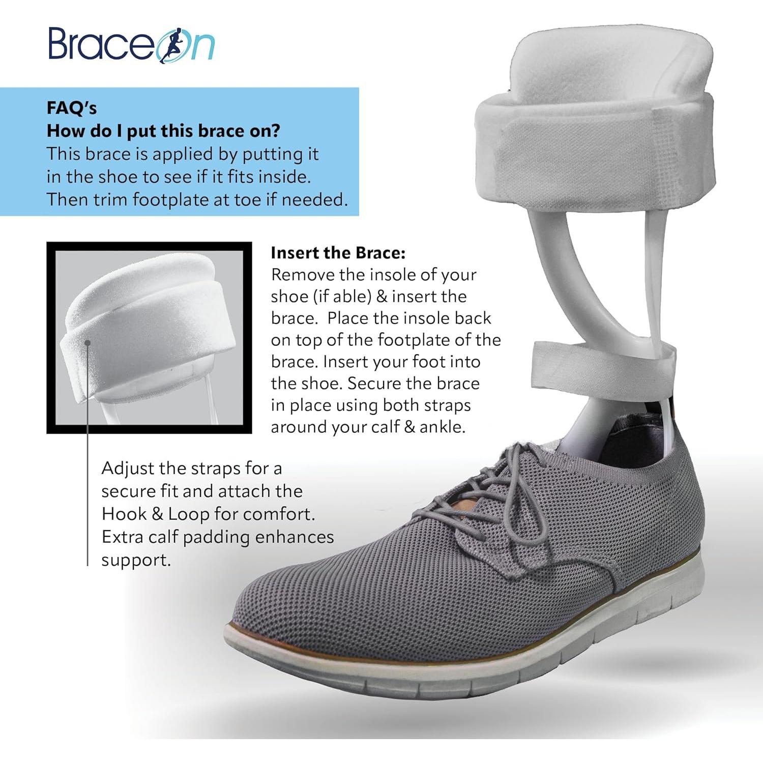 Férula Estabilizadora de Pie Caído Brace On Deluxe AFO