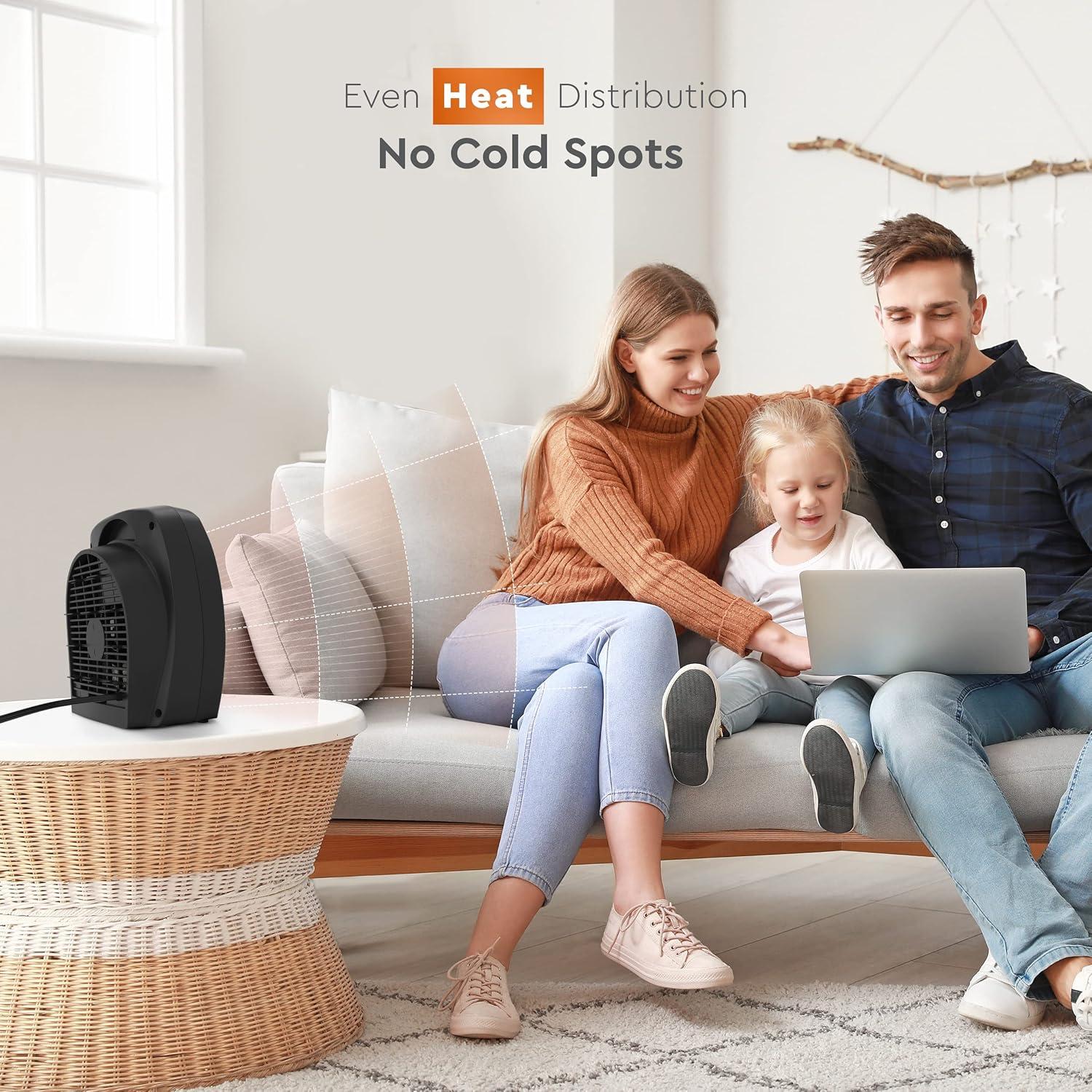 Calentador Eléctrico Comfort Zone CZ45E con Termostato 1500W