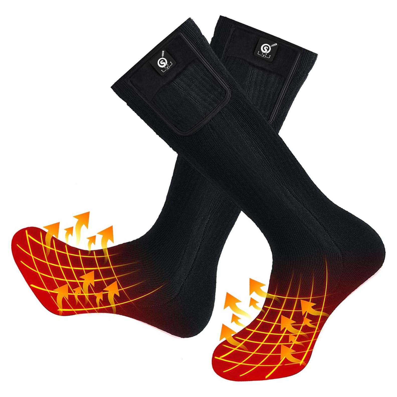 Calcetines Calentados SNOW DEER Unisex Eléctricos 7.4V