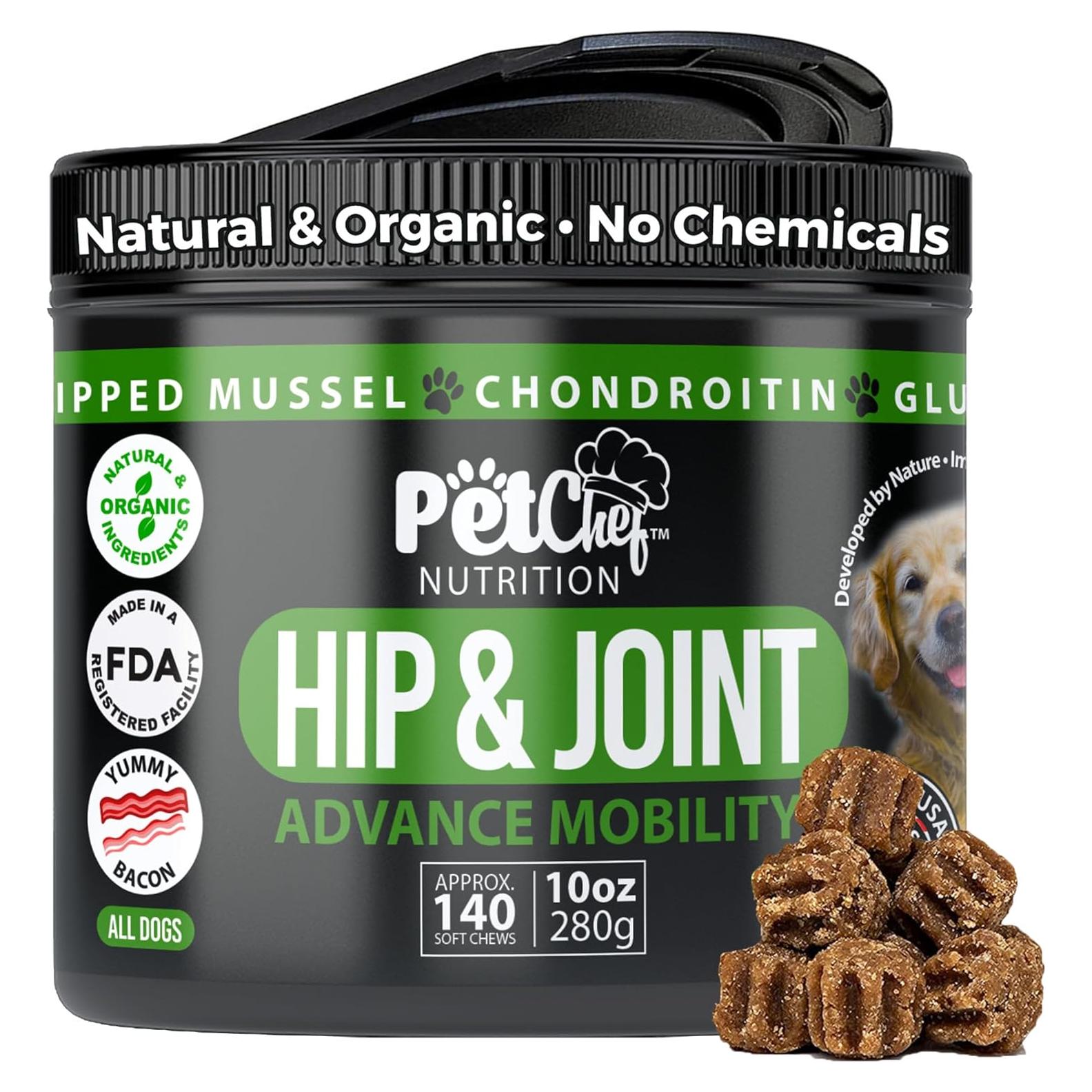 Suplemento Articular para Perros Grandes Pet Chef - Glucosamina, Condroitina, Cúrcuma