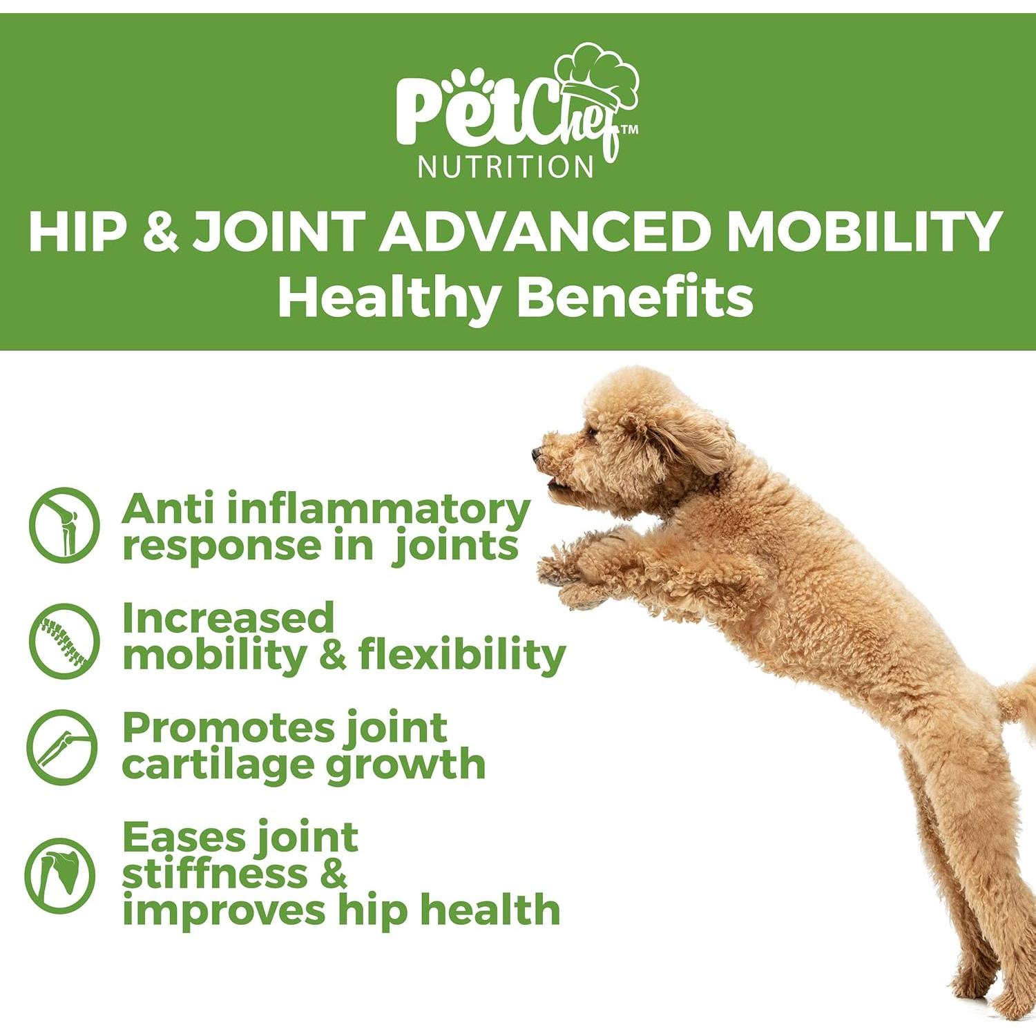 Suplemento Articular para Perros Grandes Pet Chef - Glucosamina, Condroitina, Cúrcuma