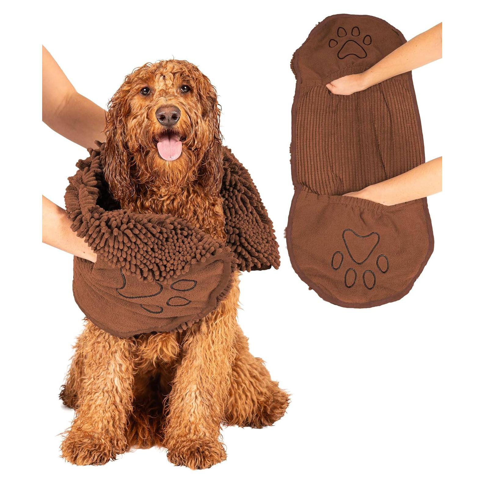 Toalla de Secado Rápido Dog Gone Smart Shammy 33x79cm Marrón