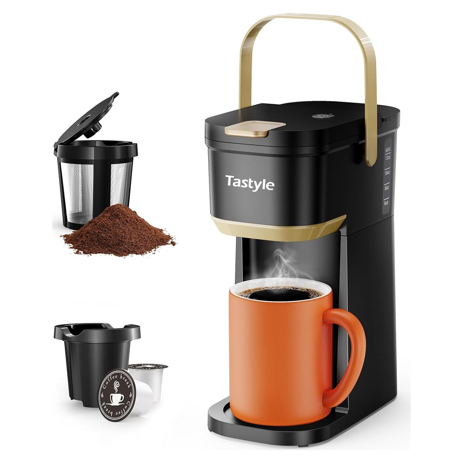 Cafetera portátil Tastyle K302 para K Cups y molidos 355 ml
