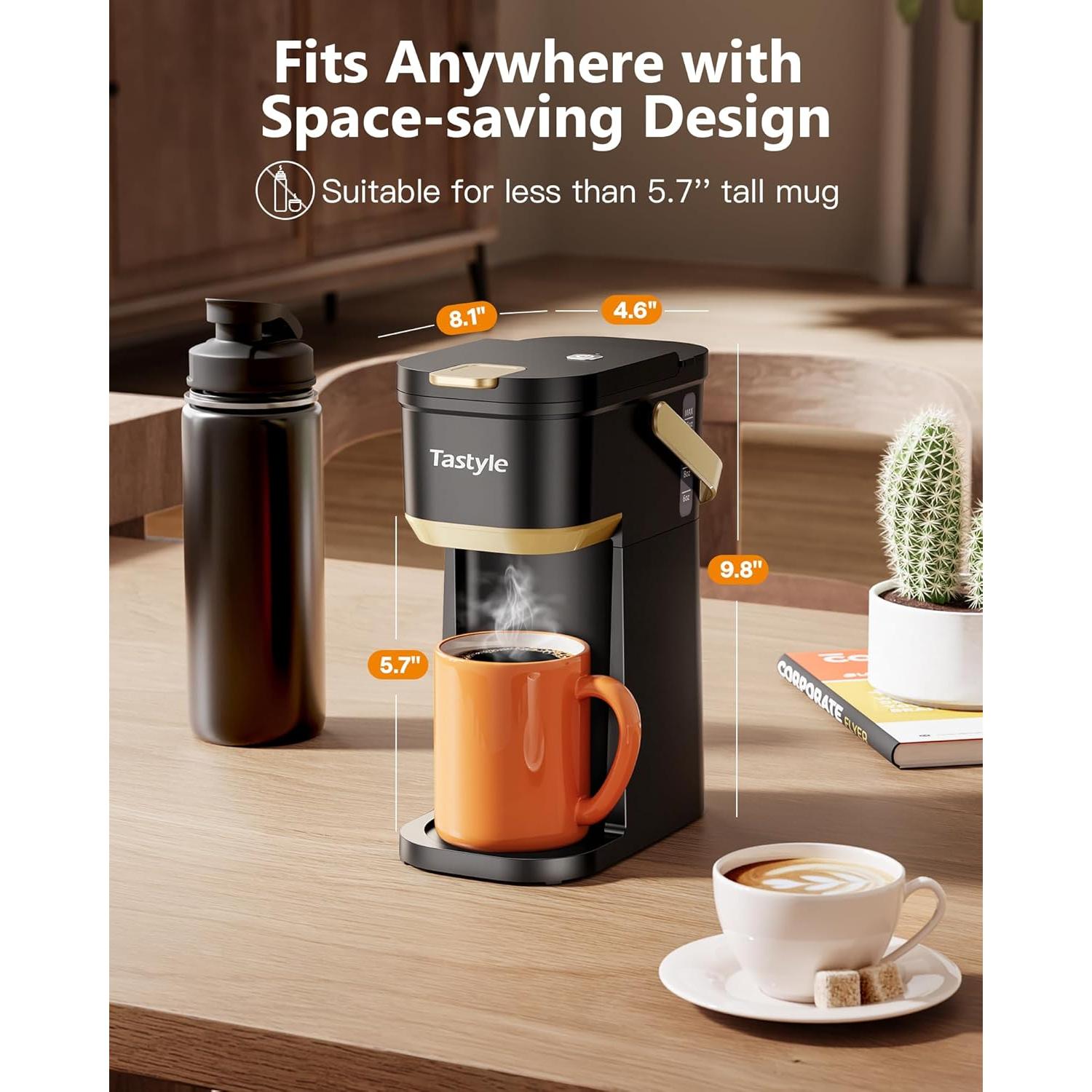 Cafetera portátil Tastyle K302 para K Cups y molidos 355 ml