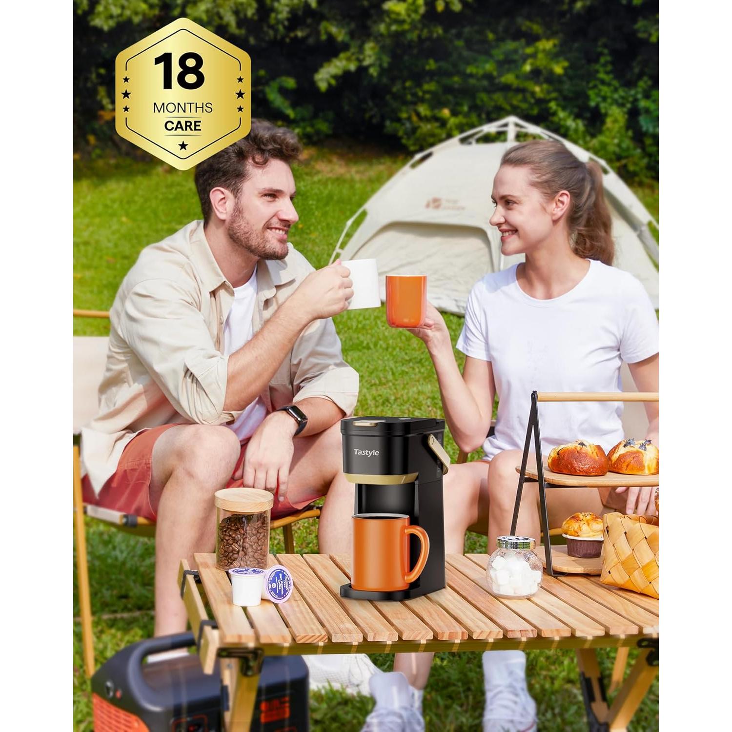 Cafetera portátil Tastyle K302 para K Cups y molidos 355 ml