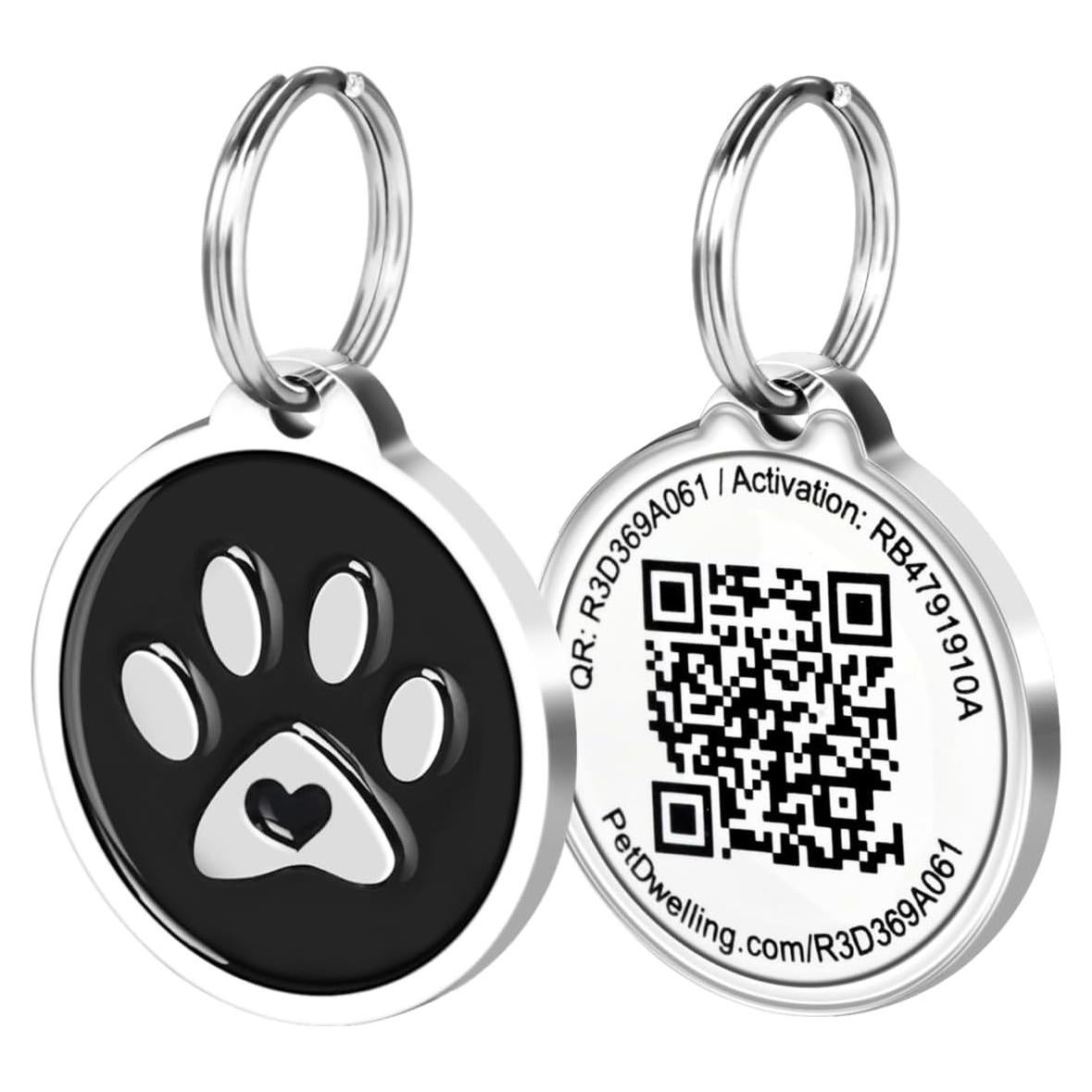 Etiquetas QR Premium para Mascotas Pet Dwelling - Pata Negra