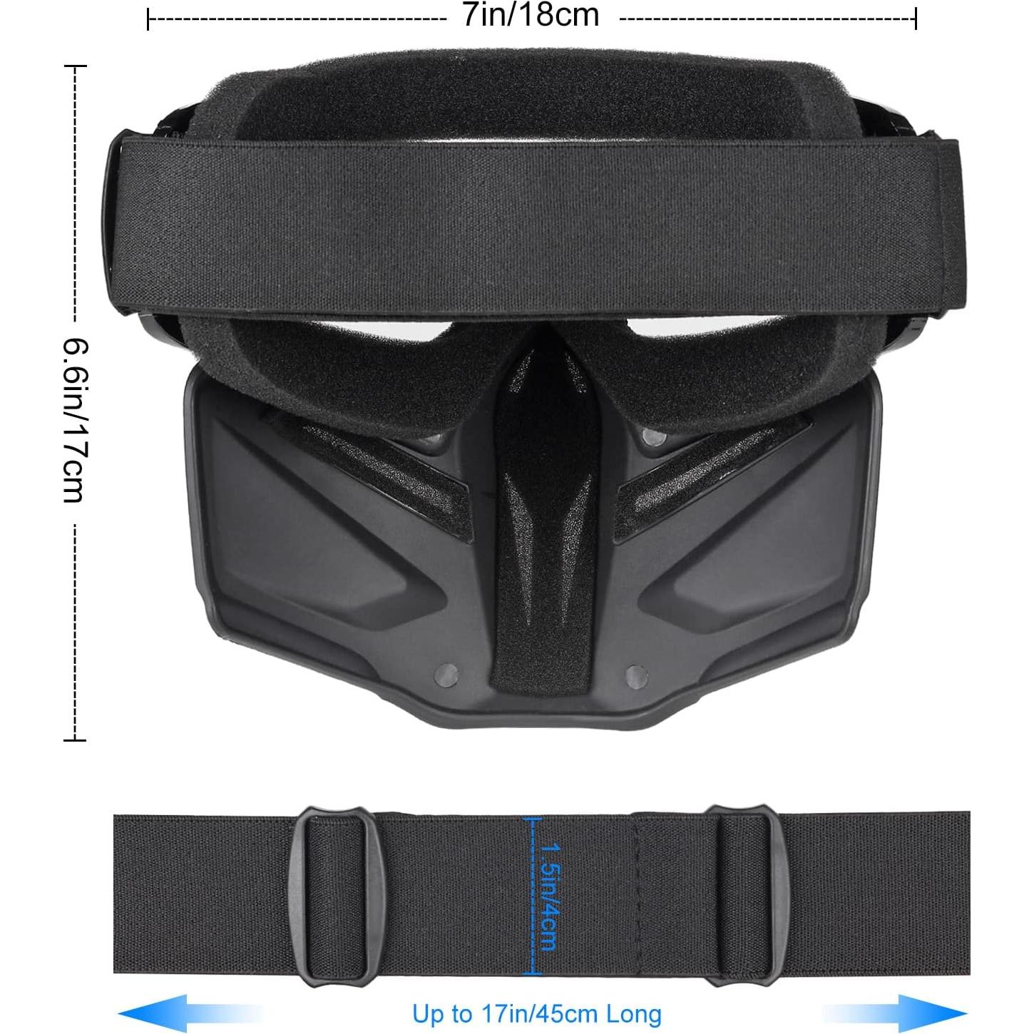 Casco y Máscara Airsoft VPZenar con Gafas Desmontables