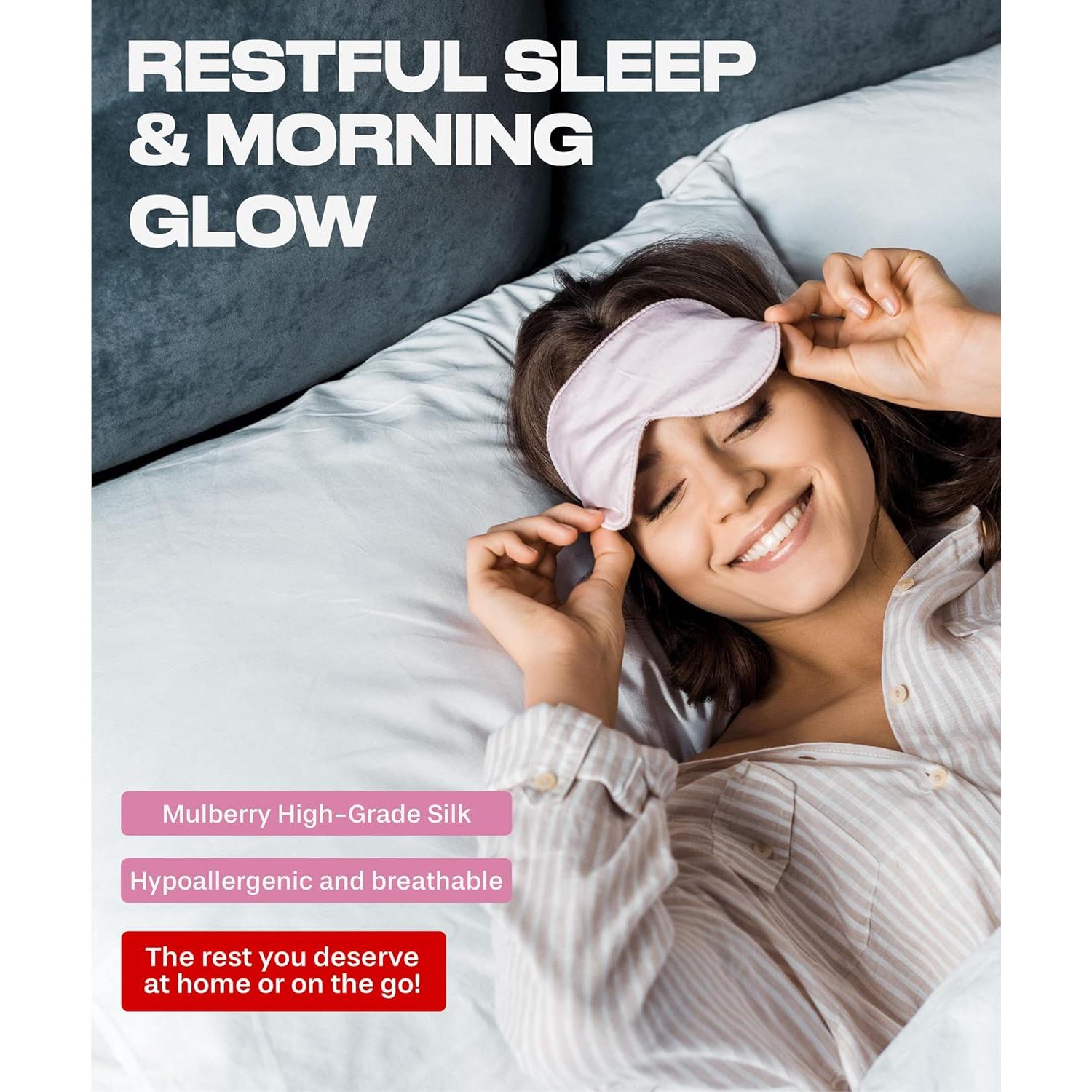 Máscara de Sueño de Seda Colorado Home Co - Paquete de 2