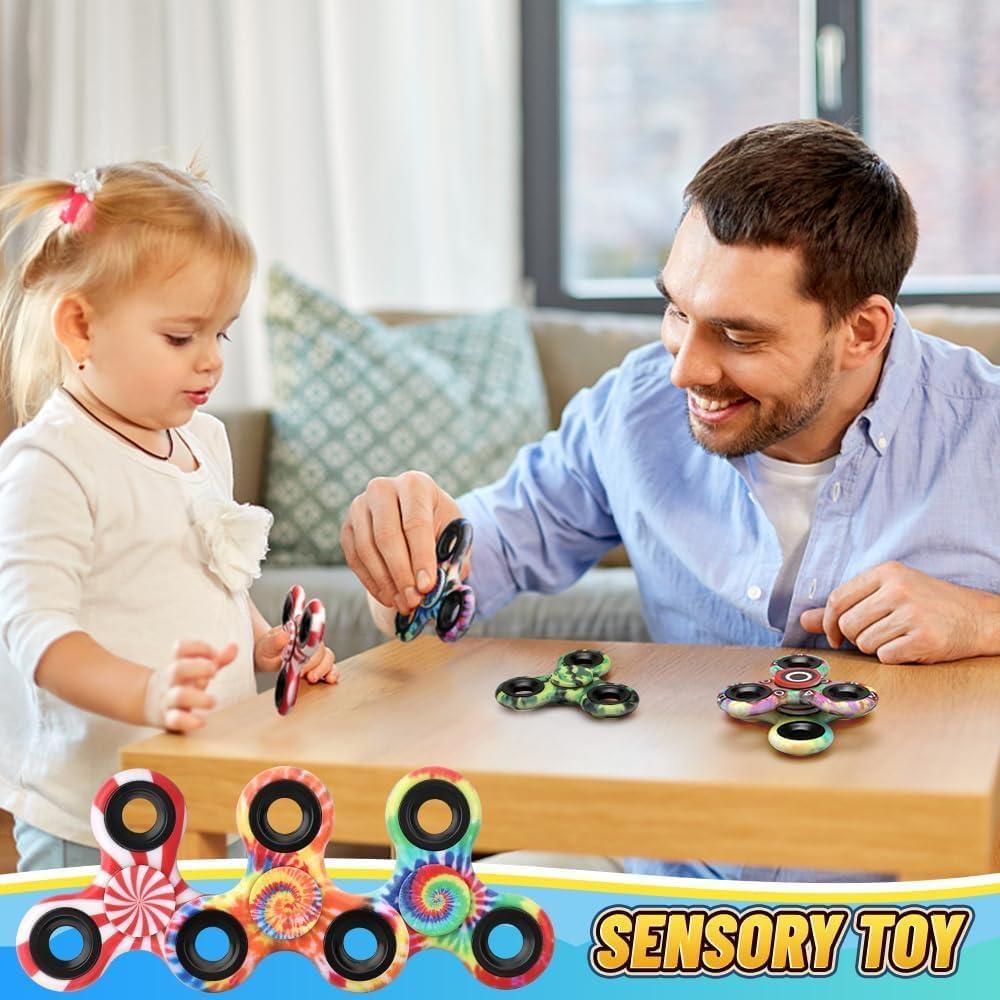 Paquete de 12 Fidget Spinners de Metal Mechaniker para Niños