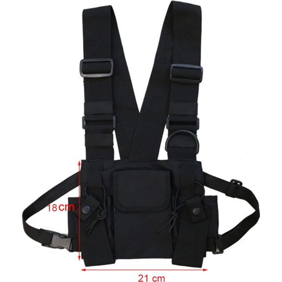 Bolsa de Pecho Táctica CZDLDNXS Multifuncional 21x18cm