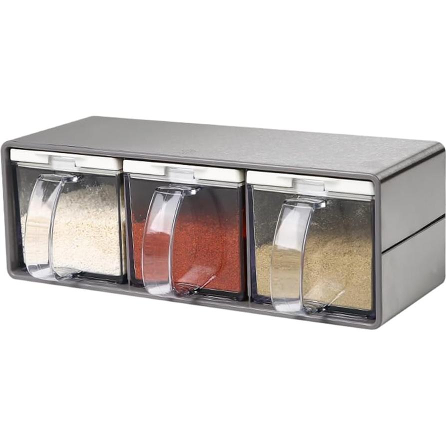 Contenedor de Especias MAR·WENSED 3 Piezas 600ml Acero Inoxidable