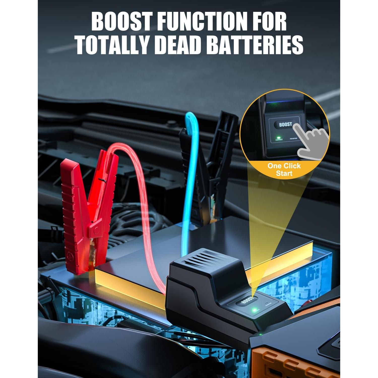 VTOMAN V10 3500A Arrancador de Coche Portátil 12V