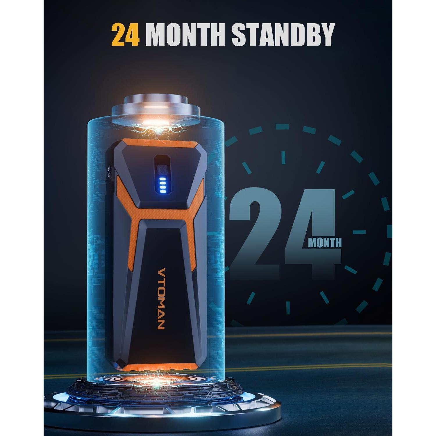 VTOMAN V10 3500A Arrancador de Coche Portátil 12V