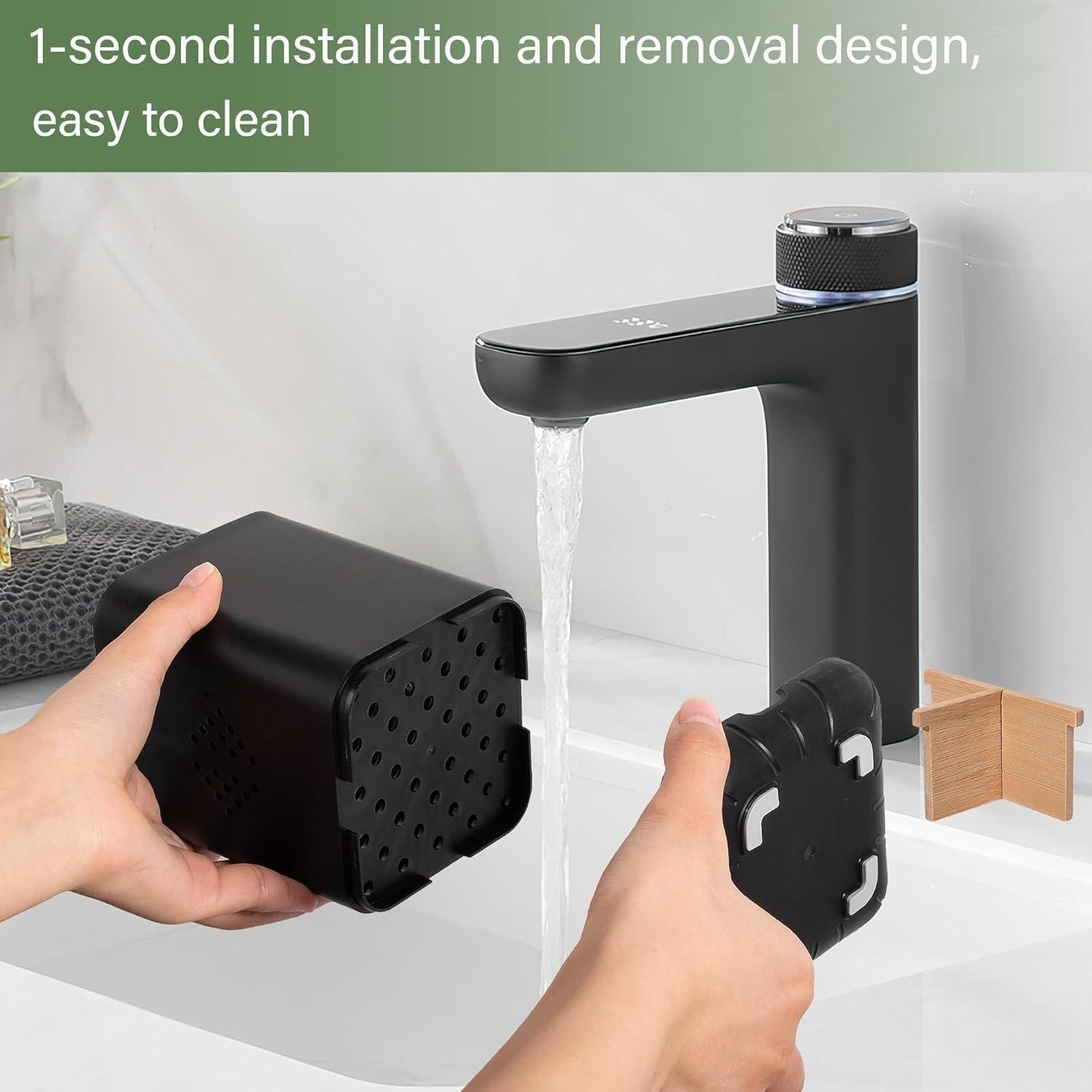 Soporte Organizador de Cepillos de Dientes Rejomiik Negro 3 Compartimentos