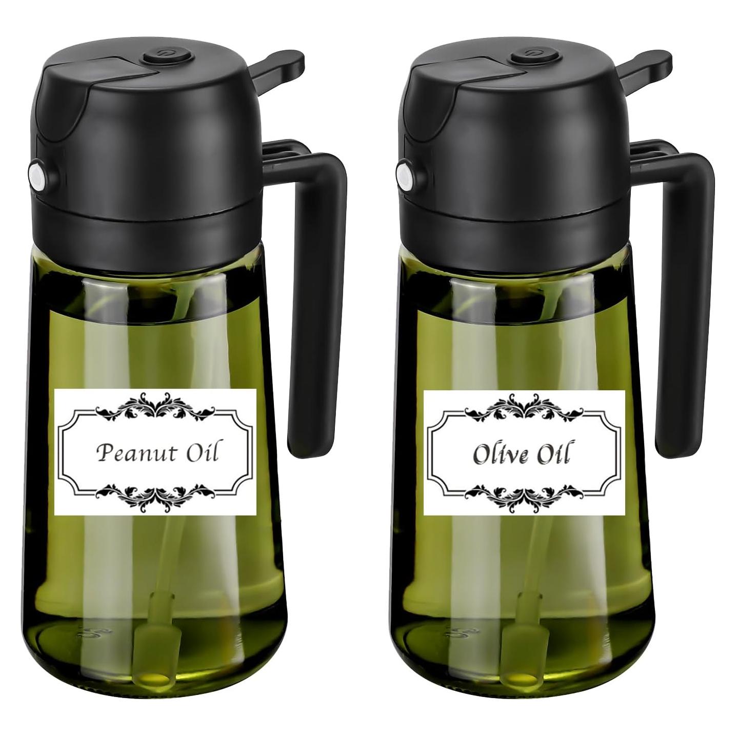 Rociador de Aceite RFetomax 470ml Verde con Etiquetas