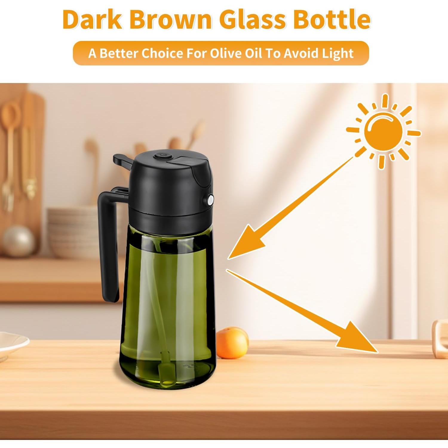 Rociador de Aceite RFetomax 470ml Verde con Etiquetas