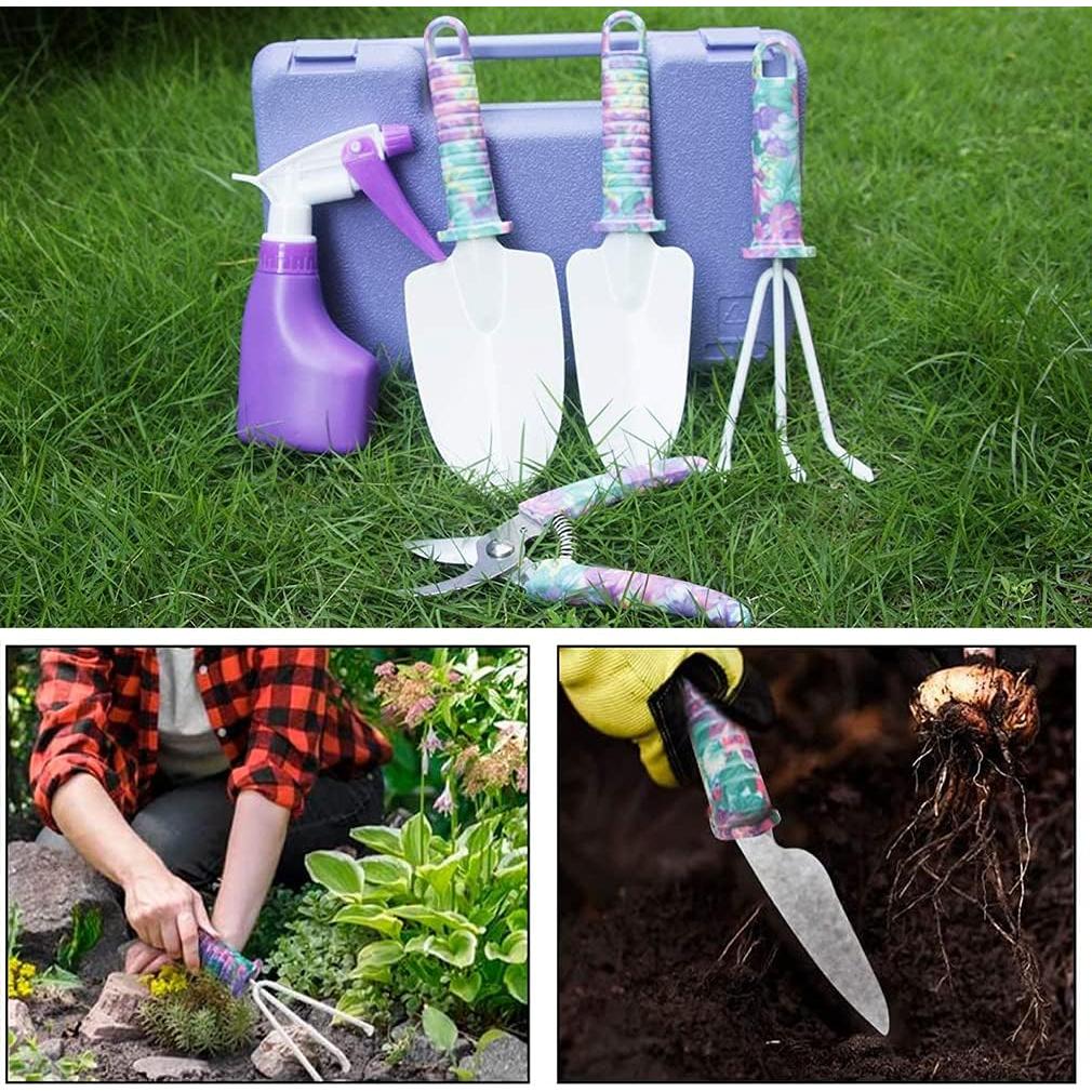 Juego de Herramientas de Jardín LEKEONE 5 Piezas Ergonómico